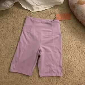 Purple bike shorts lilac